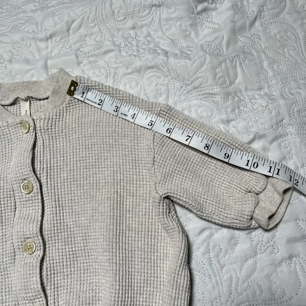 La Camel Waffle  Bubble Romper 6m